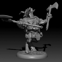 minotaur - male bellowing pre-supported tabletop 3d print model - Mito3D