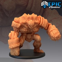 ice golem pound frozen giant construct arctic guard tabletop fantasy monster rpg warhammer winter snow enemy mountain dnd pathfinder frost npc 3d print model - Mito3D