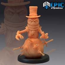 animated snowman snow man mimic ice elemental tabletop fantasy monster rpg warhammer winter enemy dungeon encounter dnd arctic pathfinder frost npc 3d print model - Mito3D