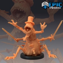 animated snowman rampage snow man mimic ice elemental tabletop fantasy monster rpg sword winter enemy angry encounter dnd arctic npc 3d print model - Mito3D