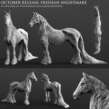 frisone incubo tavolo animale creatura mini mostro scheletro zombie cavallo miniatura d dnd dungeon draghi labradoritewolf demone inferno 3d print model - Mito3D