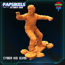 Siber çocuk Elvis masaüstü yazı tahtası çocuklar siberpunk genç fareyle üzerine gelme Cyberpunkred siber 3d print model - Mito3D