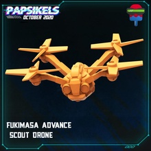 fukimasa advance scout drone tabletop droid quad 3d print model - Mito3D