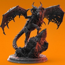 manticora tavolo Stampa creatura figura Leone mostro warhammer miniatura Dungeons and Dragons dnd 3dsofsan 3d print model - Mito3D