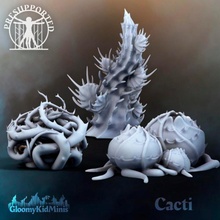 cactus table miniature vignes dnd dispersion darksun athas végatation tumbleweed 3d print model - Mito3D