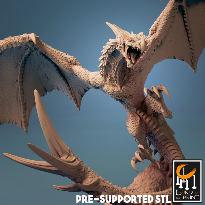 wyvern tabletop creature dragon monster dnd wyvern 3D print model - Mito3D
