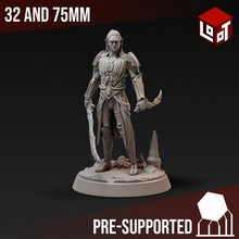 drow warrior male - expedition underworld loot studios store epic fantasy game hero rpg miniature boardgame dungeonsanddragons roleplaying tabletop wargame d&d 3d print model - Mito3D