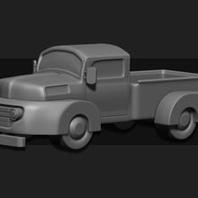 pickup truck vehicle miniature fallout tabletop foundry sarks wragaming 3d print model - Mito3D