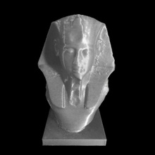 tête 19e dynastie pharaon british museum londres numérisation l'égypte égyptien l'homme règle granit britishmuseum dynastique ramsesii 3d print model - Mito3D