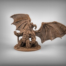 encadenado balor mesa demonio 40k rpg martillo guerra calabozos Dragones dnd pionero juegos demoníaco chaind 3d print model - Mito3D