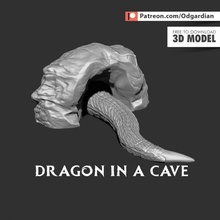 Ejderha mağara Drake 3d print model - Mito3D