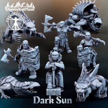 dark sun pt4 set tabletop barbarian desert dwarf kitbash dnd cleric wasteland figther darksun athas inix tembo 3d print model - Mito3D