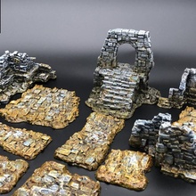 fürchten Sumpf Ruinen Tischplatte Stein 3d print model - Mito3D