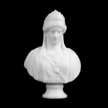 zenobia queen palmyra art institute chicago america scan bust woman marble artinstituteofchicago hosmer syria syrian 3d print model - Mito3D