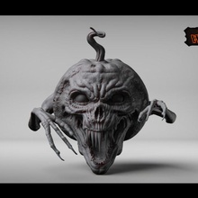 Joe pumpen Kreatur Fantasie Halloween Monster Tischplatte 3d print model - Mito3D