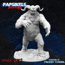 male yeti tabletop monster ice north encounter dnd adominable 3d print model - Mito3D