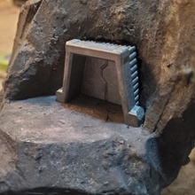 túnel entrada porta terreno miniatura scifi 3d print model - Mito3D