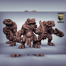 boggard bow pre supported tabletop dungeonsanddragons frog dnd pathfinder 3d print model - Mito3D