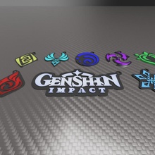 Genshin impacto chave 3d print model - Mito3D