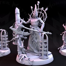 executioner pose 2 tabletop gaming grim rpg undead death evil reaper torture d&d dnd homebrew 3d print model - Mito3D