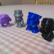 chibi robots juguetes juegos 3d print model - Mito3D