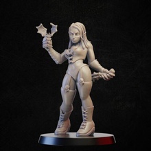 vampir Hanım kılıç mağaza yarasa kadın canavar ölümsüz Kadın minyatür masaüstü Nosferatu 3d print model - Mito3D