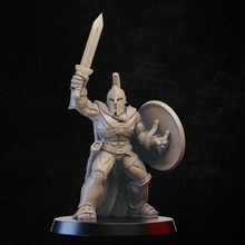 spartan warrior sword sheld store greek roman miniature tabletop 3d print model - Mito3D