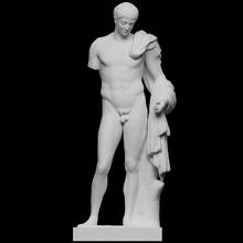 Ermete Dio i viaggiatori richelieu scansione scultura marmo 3dprintable 3d print model - Mito3D