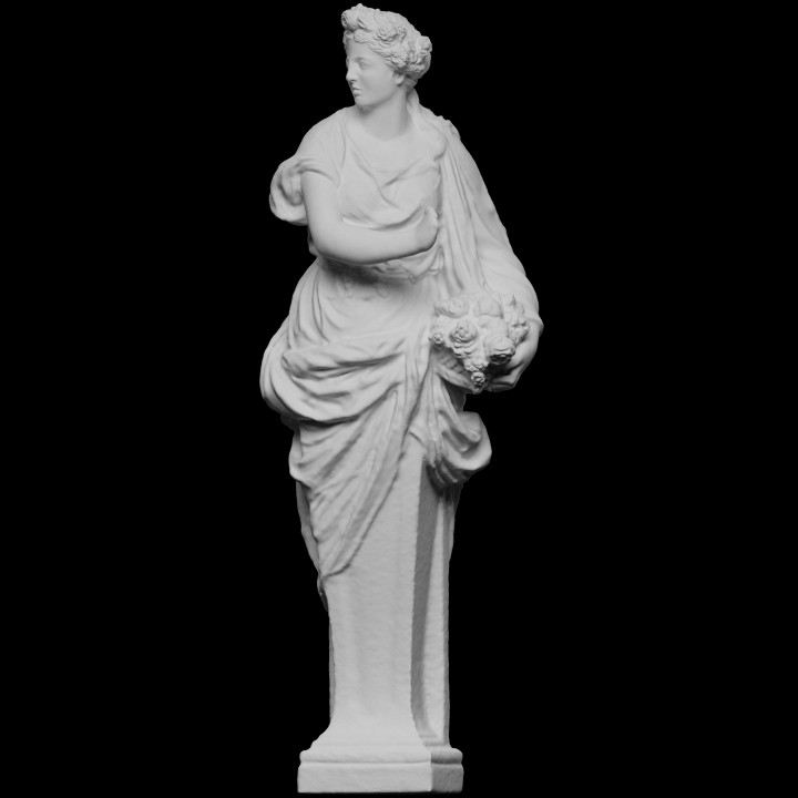 Pomona taramak heykel mermer Louvre 3dprintable 3D print model - Mito3D