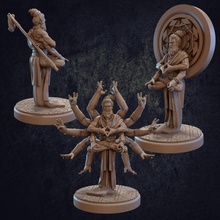 praaj astral monge pré suportado tampo mesa Dragão dragões masmorras herói hindu mini personagem bruxo Magia miniatura mago indiano caçadores braços dnd feiticeiro apresentar Wujen 3d print model - Mito3D