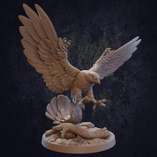 giant eagle - presupported tabletop bird boss creature dragon dragons dungeons epic falcon monster rpg hawk large flying huge trappers dnd ttrpg lodge roc 3d print model - Mito3D