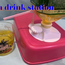 plastic tea bottle drink stand 3d print model - Mito3D