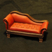 couch miniatures set dollhouse furniture 3d print model - Mito3D