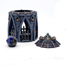 shrine damned tabletop terrain + dice jail versions 40k dragons dungeons warhammer aos 5thedition dicejail 3d print model - Mito3D