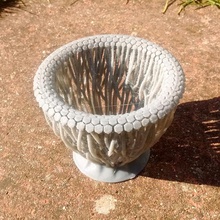 organique hex planteur vase jardin 3d print model - Mito3D