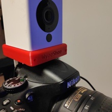 wyzeshoe dslr hot shoe mount wyzecam camera hotshoe 3d print model - Mito3D