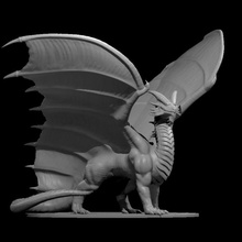 copper dragon updated 3d print model - Mito3D