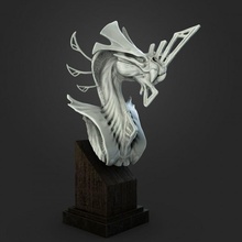 cera imperator bust tabletop alien creature monster 3d print model - Mito3D