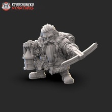 dwarf ranger lord tabletop dragons dungeons warhammer dnd 3d print model - Mito3D