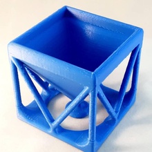 cubo fioriera giardino 3d print model - Mito3D
