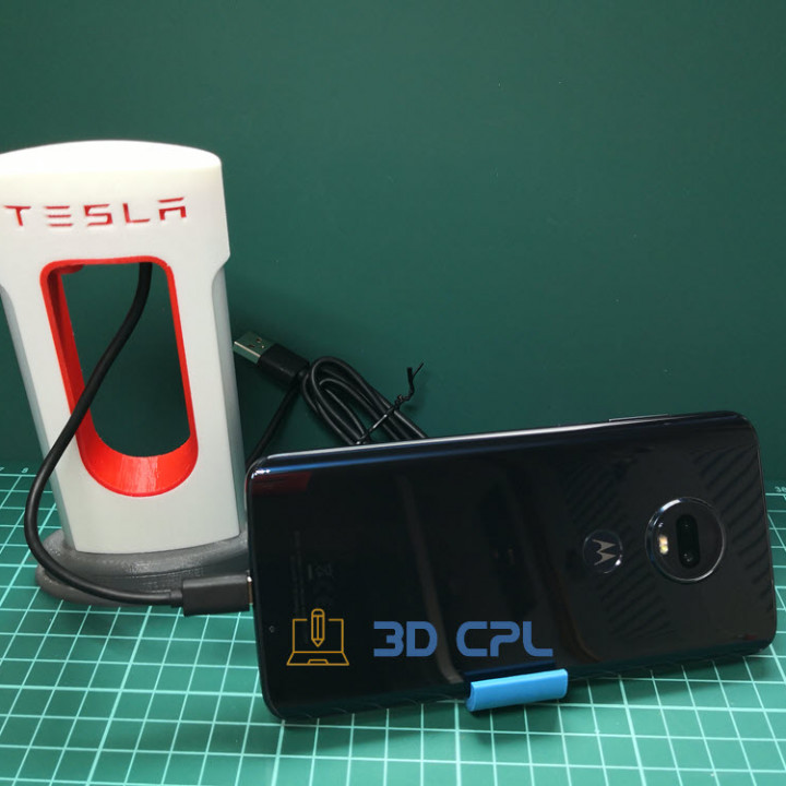 tesla compressore Telefono usb c i phone smartphone caricabatterie mobile USB genere 3D print model - Mito3D