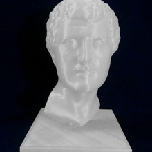 portrait head man dallas museum art texas scan ancient roman marble male italian 3d print model - Mito3D