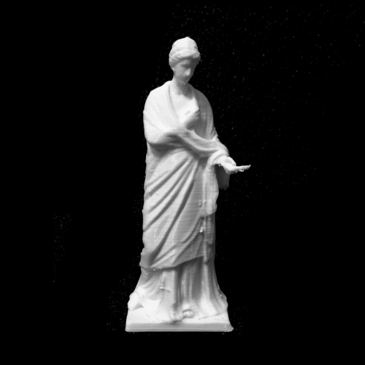 draped woman louvre paris scan 3D print model - Mito3D