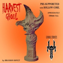 harvest ghoul bust store supports november minibust stlbust 3d print model - Mito3D