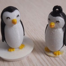 lächelnd Pinguin Schlüsselbund sinken Deckel sinkcap 3d print model - Mito3D