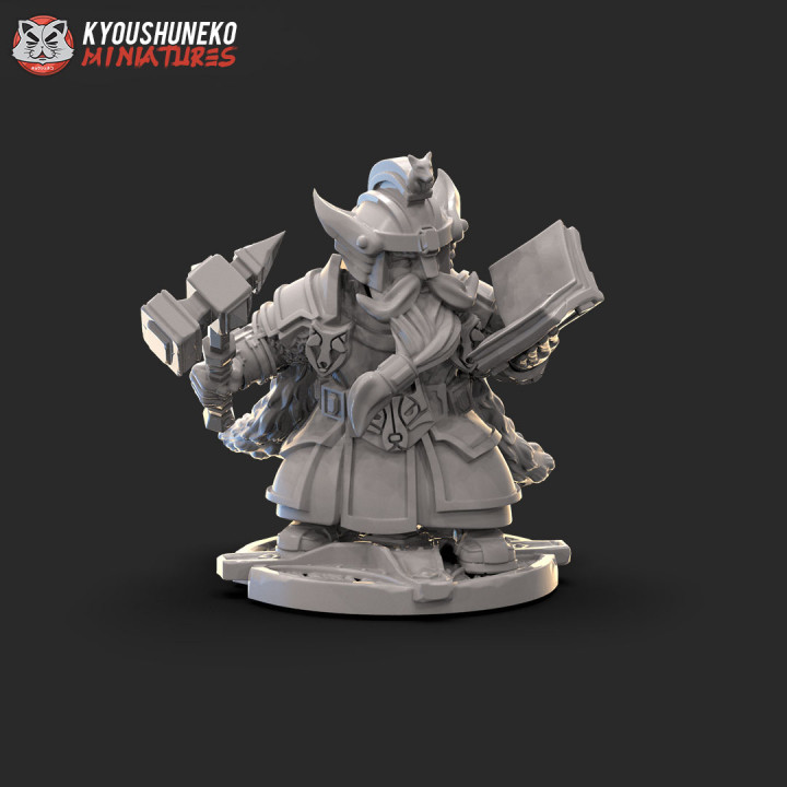 dwarf high king shield tabletop war wargaming warhammer kings kow 3D print model - Mito3D