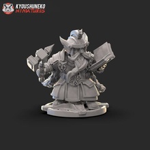 cüce yüksek kral kalkan masaüstü savaş oyunları Warhammer krallar kow 3d print model - Mito3D