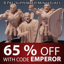 roman generals & senators education ancient army greek modular war wargaming gladius general toga senator pilum 3d print model - Mito3D
