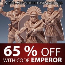 romano centurione formazione scolastica antico esercito greco modulare guerra wargaming pesante miniatura gladio fanteria legione Legionnaire pilum 3d print model - Mito3D