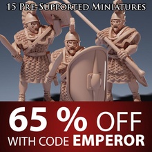 Roma prensipler Eğitim Antik Ordu Yunan modüler savaş oyunları ağır minyatür Gladius piyade lejyon prensip pilum Cenurion Triarii 3d print model - Mito3D